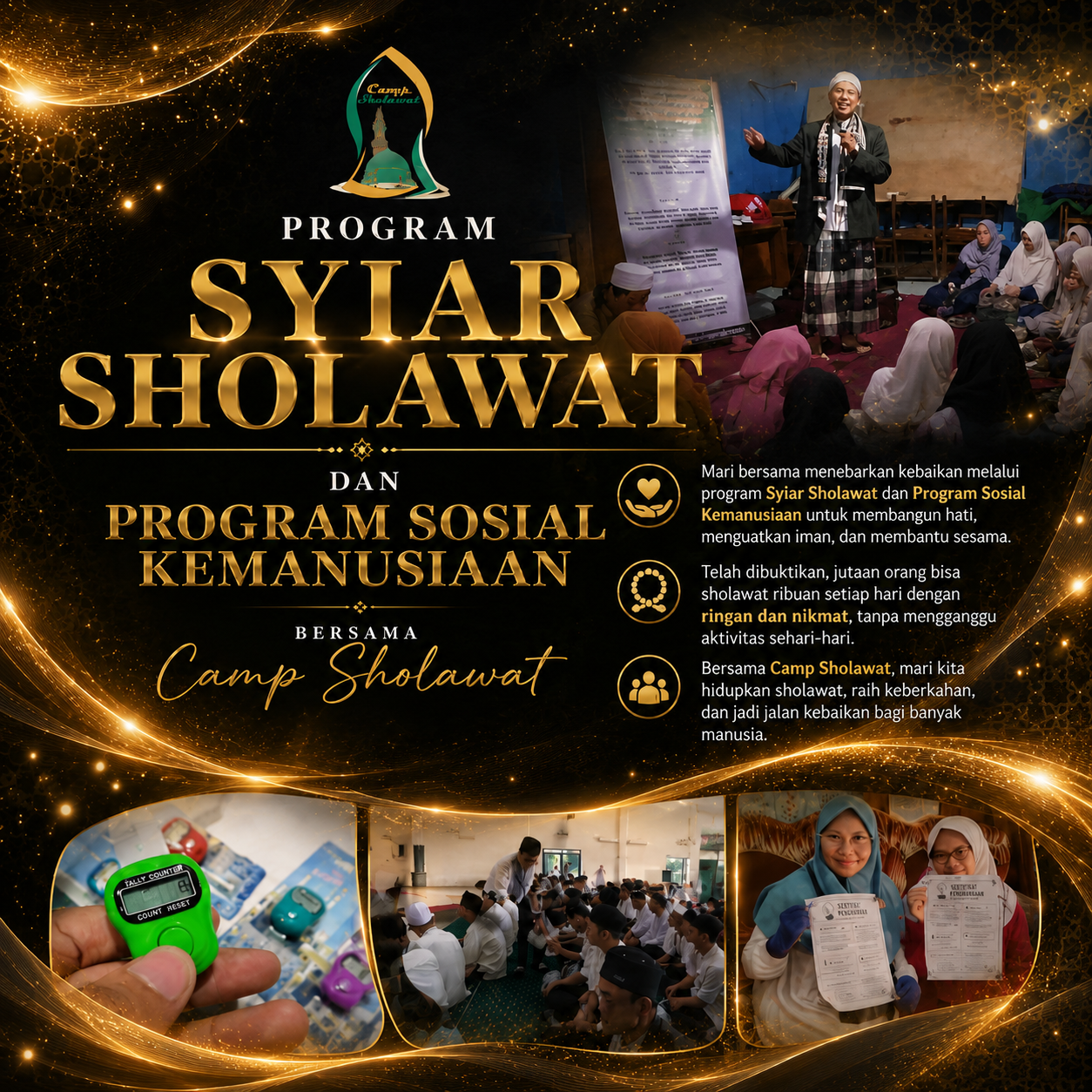 Donasi Syiar Sholawat bersama Camp Sholawat